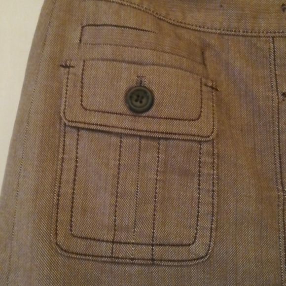 Brown Button-Down Skirt - Picture 2 of 10